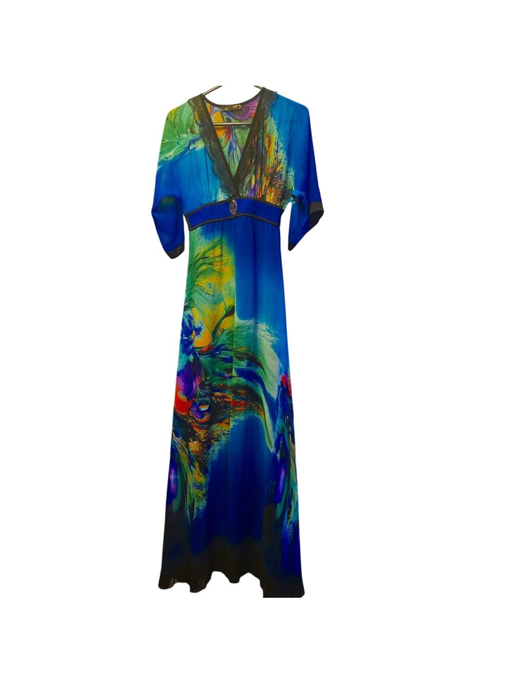 Sogo y2k tropical maxi dress size medium